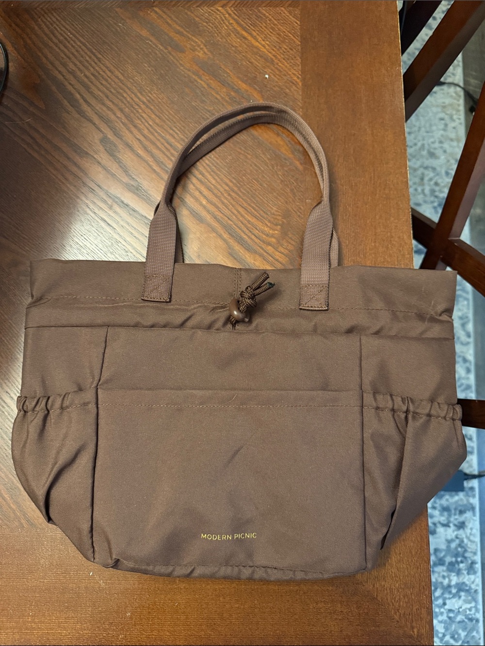 Modern Picnic Brown Lunch Tote